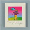 Image 2 : Peter Max, "Cosmic Umbrella Man" Framed Limited Edition Lithograph, Numbered 471