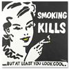 Image 1 : "Smoking Kills" Limited Edition Lithograph by Todd Goldman, Numbered and Hand Si