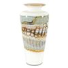 Image 1 : "Large White Opal Traditional Urn" Hand Blown Glass Vase Sculpture, Hand Signed