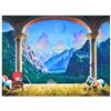 Image 1 : Ferjo, "Switzerland View" Original Painting on Canvas, Hand Signed with Letter o