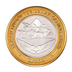 .999 Silver Luxor Las Vegas, Nevada $10 Casino Limited Edition Gaming Token