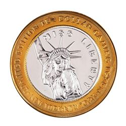.999 Silver New York New York Hotel & Casino $10 Limited Edition Gaming Token