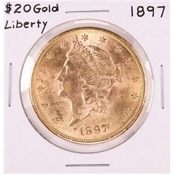1897 $20 Liberty Head Double Eagle Gold Coin