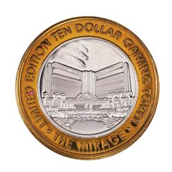 .999 Silver The Mirage Las Vegas, Nevada $10 Casino Limited Edition Gaming Token