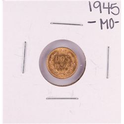1945 Mexico Dos Pesos Gold Coin