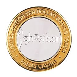 .999 Silver Palms Casino Las Vegas Nevada $10 Limited Edition Gaming Token