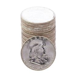 Roll of (20) Brilliant Uncirculated 1963-D Franklin Half Dollar Coins