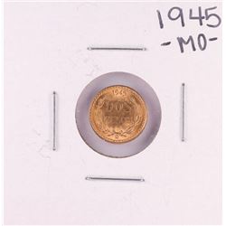 1945 Mexico Dos Pesos Gold Coin