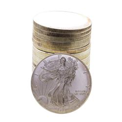 Roll of (20) Brilliant Uncirculated Mixed Date $1 American Silver Eagle Coins