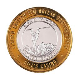 .999 Silver Bill's Casino Lake Tahoe, Nevada $10 Casino Gaming Token Limited Edition