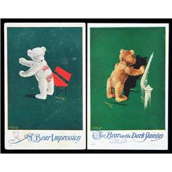 Early Teddy Bear Postcard Lot Artist Signed