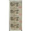 Image 1 : Uncut Sheet of (4) State of Louisiana Baby Bond Obsolete Notes