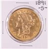 1891-S $20 Liberty Head Double Eagle Gold Coin