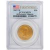 Image 1 : 2007-W $10 Jefferson's Liberty Commemorative Gold Coin PCGS MS70 First Strike