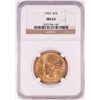 Image 1 : 1932 $10 Indian Head Eagle Gold Coin NGC MS63