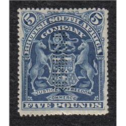 RHODESIA #74S SPECIMEN PERF-IN