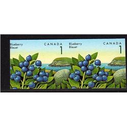 CANADA #1349iii XF-NH IMPERF SCARCE PAIR BLUEBERRY