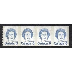 #604ii XF-NH IMPERF STRIP OF 4