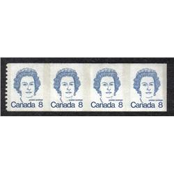 #604ii XF-NH IMPERF STRIP OF 4