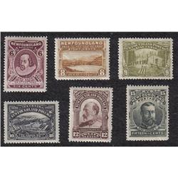 NEWFOUNDLAND #98-99-100-101-102-103 XF-LH RARE