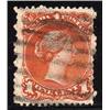 Image 1 : #22a FINE-VF USED ORANGE SHADE WATERMAKED PAPER