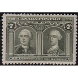 #100 XF-NH SELECT QUEBEC TERCENTENARY ISSUE