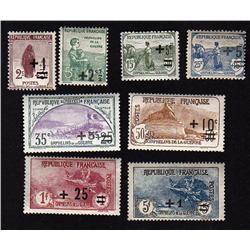 FRANCE #B12 to B19 MINT OG NH *COMPETE SET*