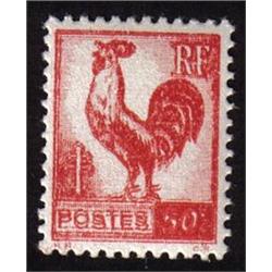 France MINT CERES VARIETY #633  XF NH DARK DOUBLE IMPRESSION OF RED