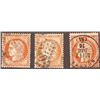 Image 1 : France USED #59 variety (Yvert #38-38a-38b) ORANGE SHADE VARIETY  CAT29€