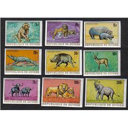 GUINEE #512-18 VF-NH IMPERF SET (9)