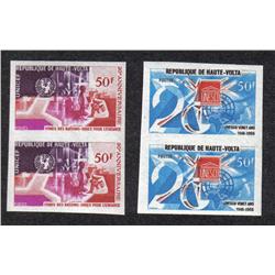HAUTE-VOLTA #173-174 XF-NH IMPERF PAIR