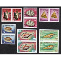 FRENCH SOMALIS CERES#311-14, 31-2 XF-NH IMPERF PAIR