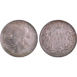Canada 25¢ 1872H AU50