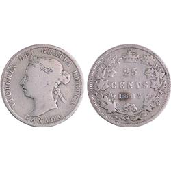 Canada 25¢ 1887 VG8