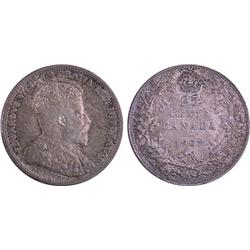 Canada 25¢ 1907 AU58