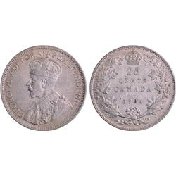Canada 25¢ 1934 EF40