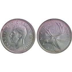 Canada 25¢ 1940 MS63 + 1942 MS63