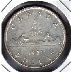 Canada 1$ 1951  UNC-BU (HP DOUBLING)