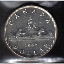 Canada 1$ 1946 MS-62 C.C.C.S. CERT.
