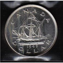 Canada 1$ 1949 MS-66 C.C.C.S. CERT.