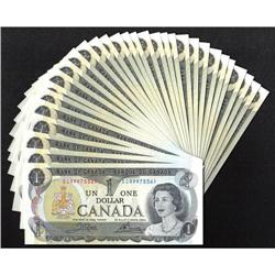 1$ BC46b UNC (31 CONSECUTIVES OTTAWA 1973)