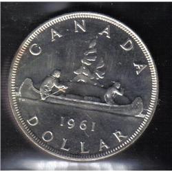 Canada 1$ 1961 PL-65 ICCS CERT.