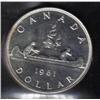 Canada 1$ 1961 PL-65 ICCS CERT.
