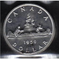Canada 1$ 1959 PL-65 ICCS CERT.