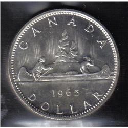 Canada 1$ 1965 PL-64 ICCS CERT.