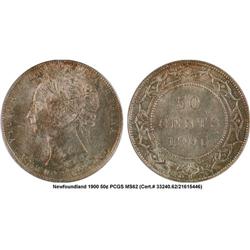 50¢ Newfoundland  1900 MS62 PCGS