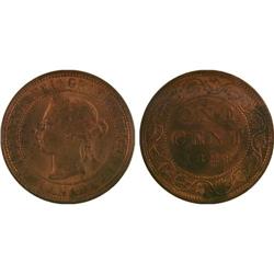 1¢ Canada 1898H MS64 ICCS