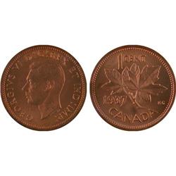 1¢ Canada 1937 MS64 ICCS