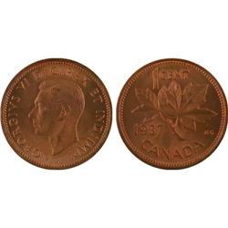 1¢ Canada 1937 MS65 ICCS