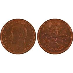 1¢ Canada 1943 MS64 ICCS